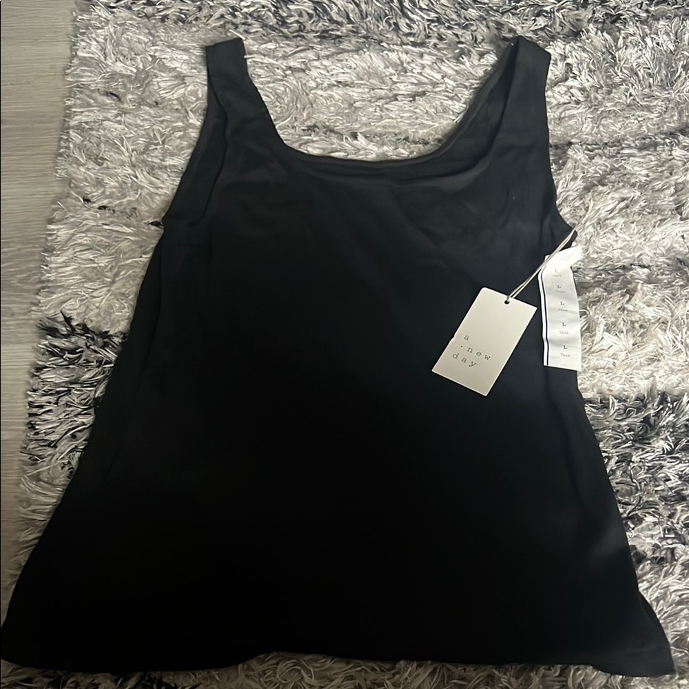 A New Day Black Sleeveless Tank Top
